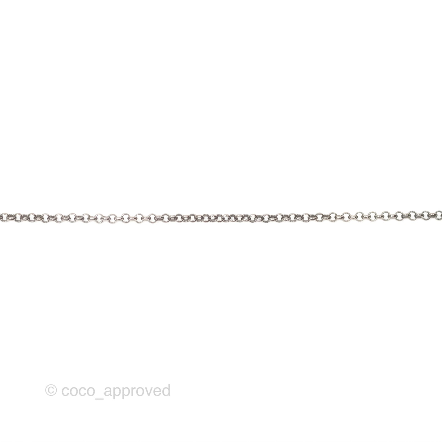 Chanel Black Resin CC Necklace Ruthenium Tone 18S