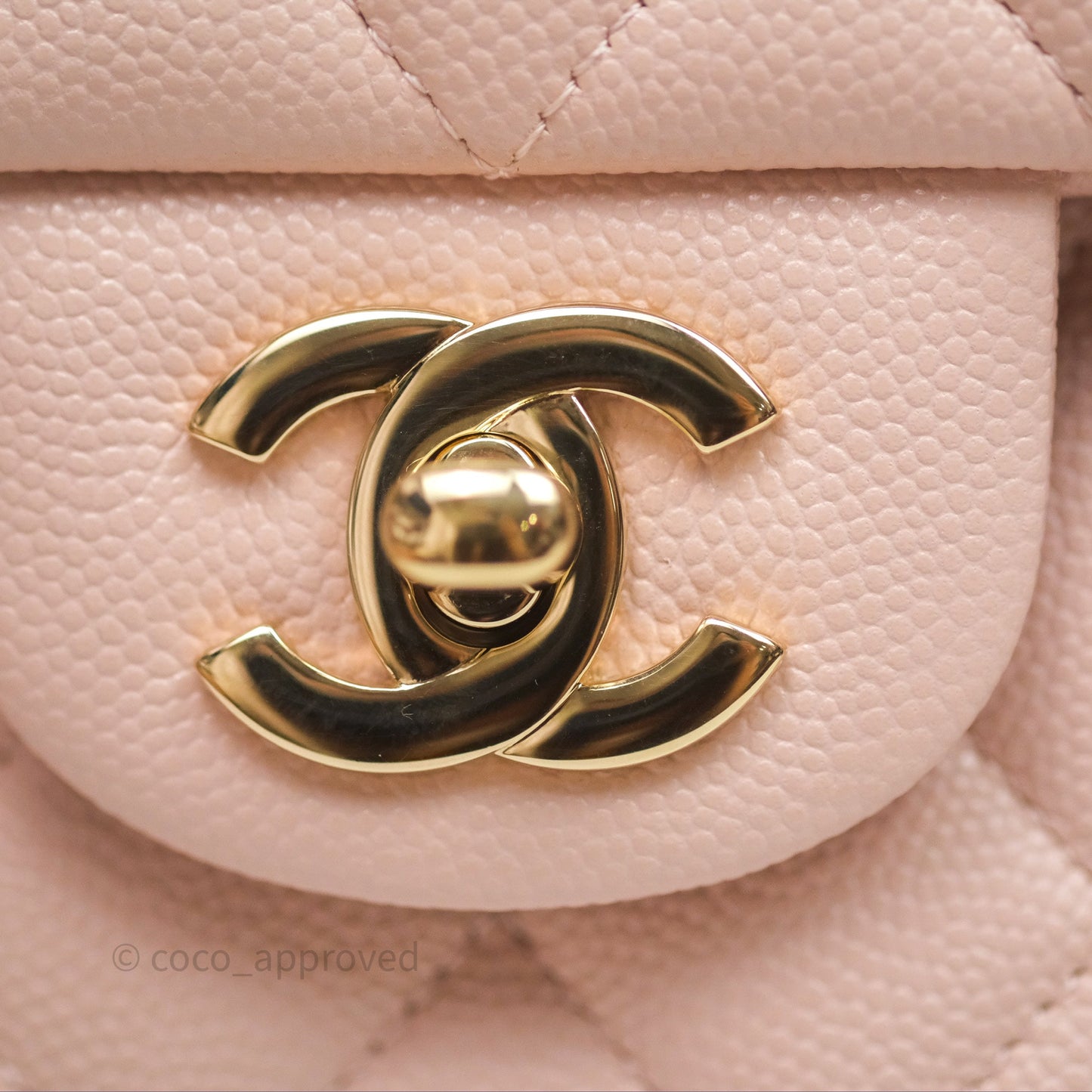 Chanel Small Classic Quilted Flap Pink Caviar Gold Hardware
