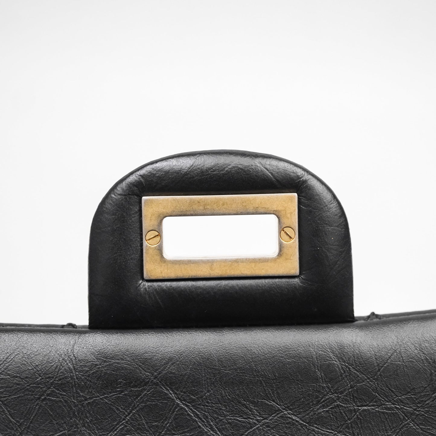 Chanel Reissue 225 Quilted Aged Calfskin Black Aged Gold Hardware