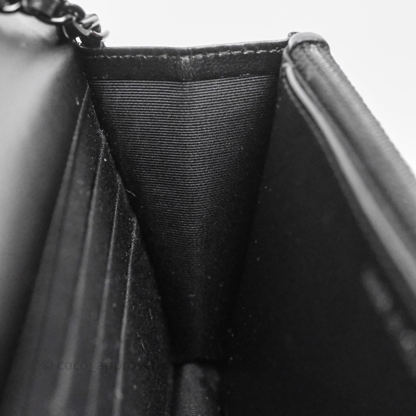 Chanel WOC Chevron Reissue So Black Calfskin