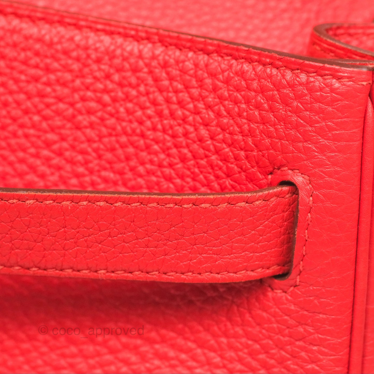 Hermès Kelly 32 Retourne Rose Jaipur Clemence Palladium Hardware