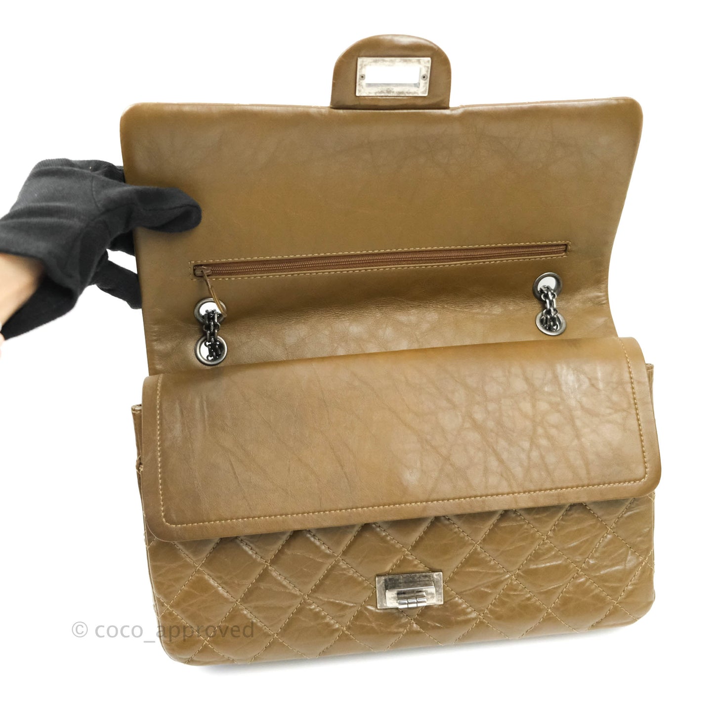Chanel Reissue Quilted Aged Calfskin Taupe Ruthenium Hardware 227