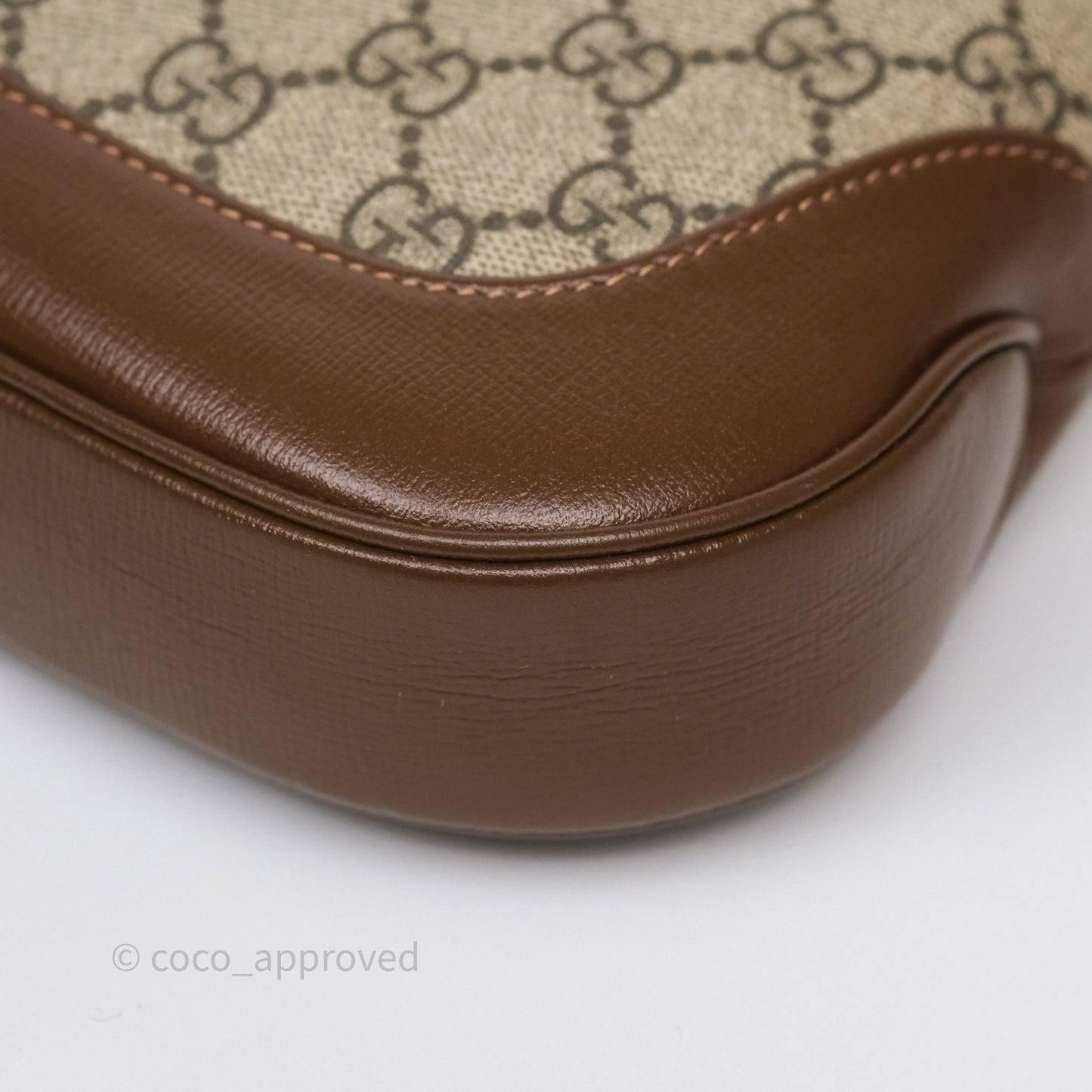 Gucci Jackie 1961 Small Shoulder Bag Beige/Ebony GG Supreme Canvas