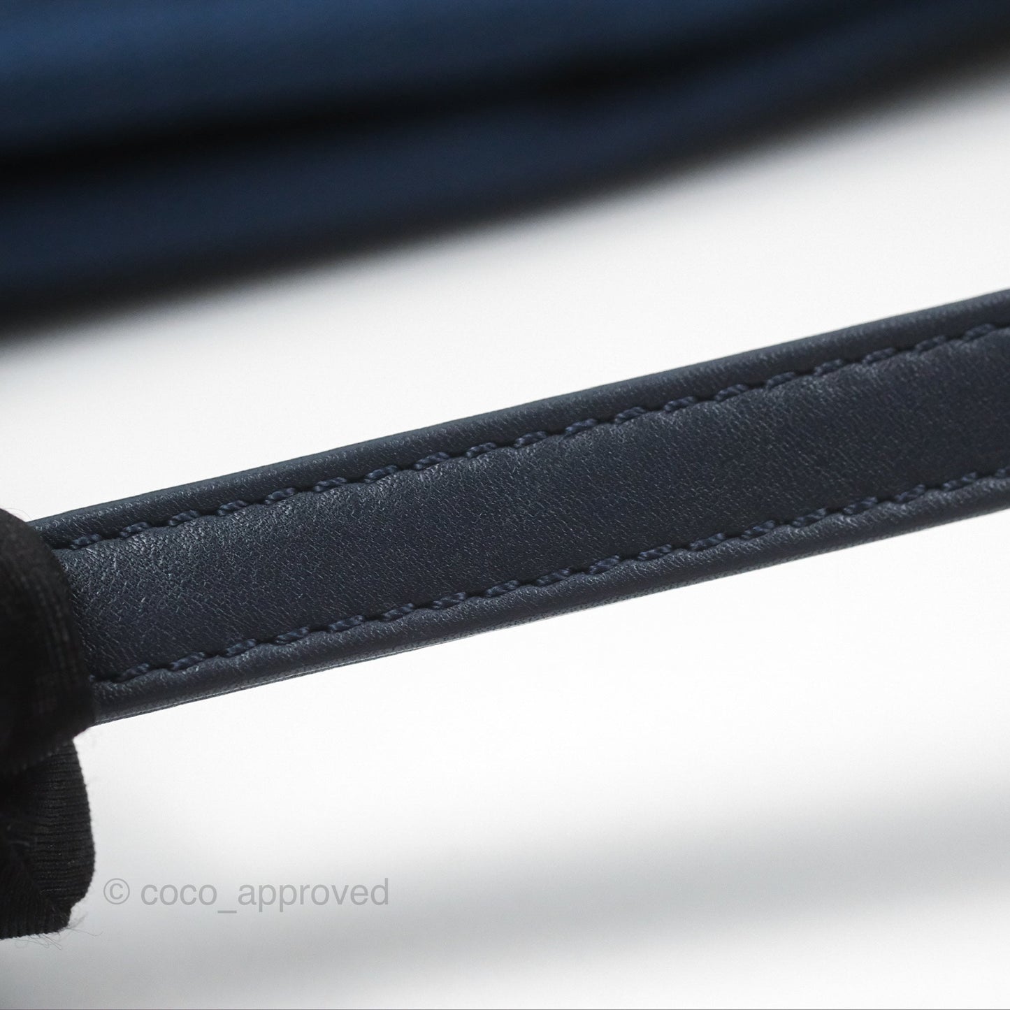 Chanel Medium Deauville Navy Canvas Gold Hardware
