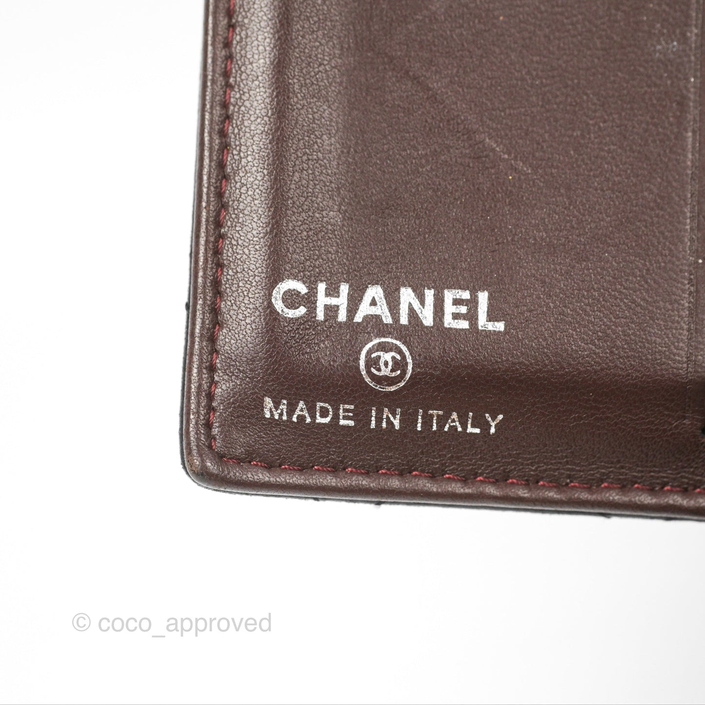 Chanel Classic Quilted Card Holder Black Lambskin Silver Hardware
