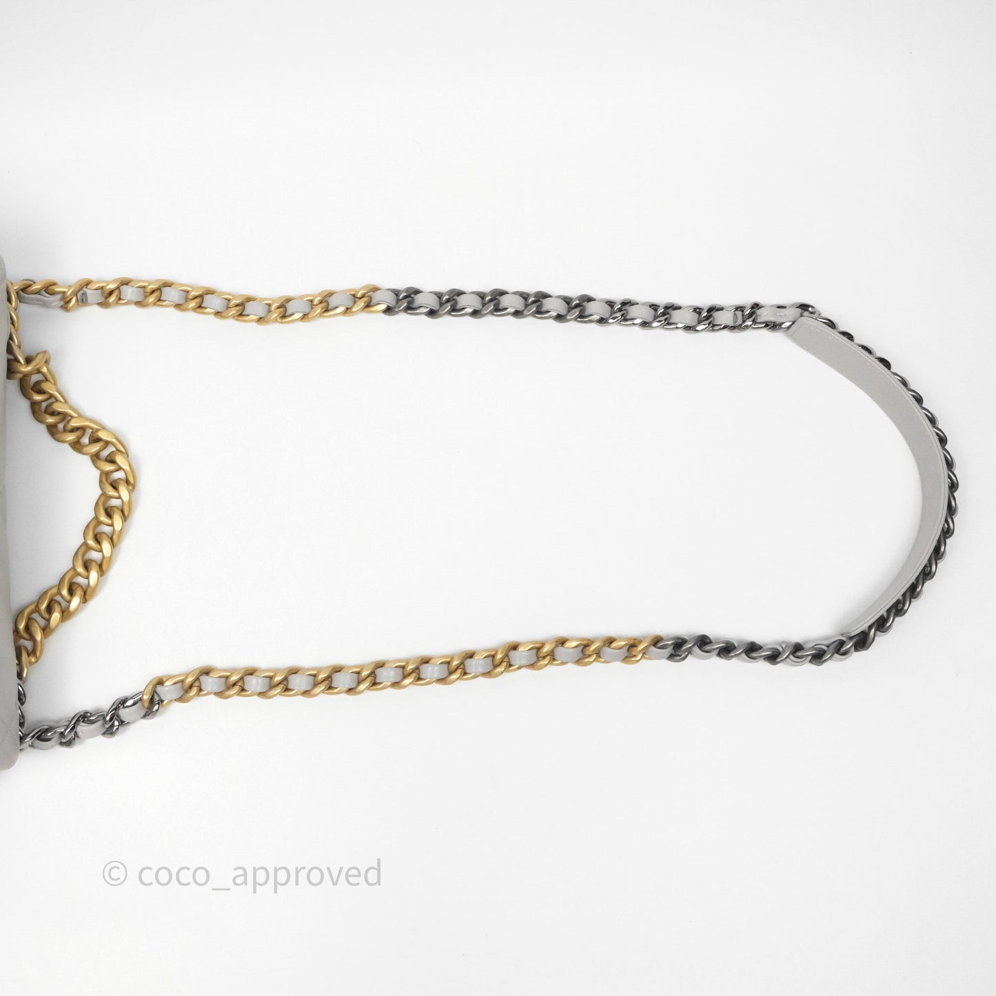 Chanel 19 Small Light Grey Mixed Hardware