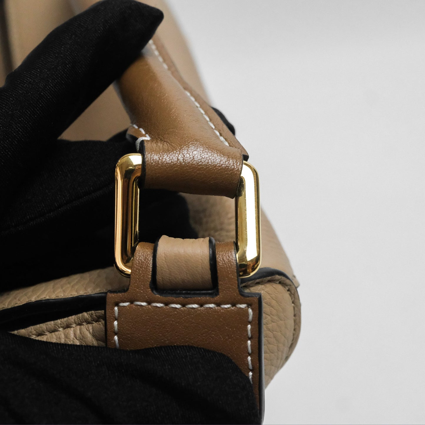 Loewe Small Puzzle Bag Sand Mink Grained Calfskin