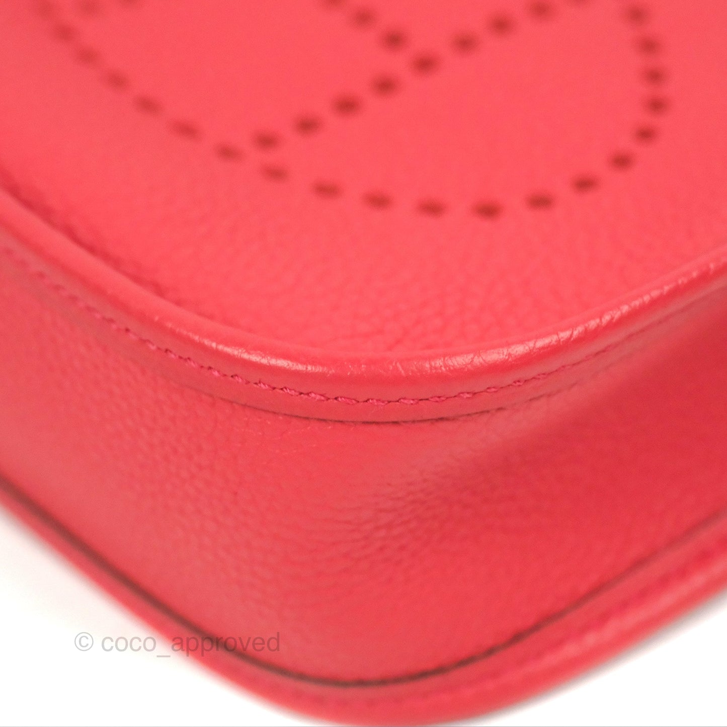 Hermès Mini Evelyne 16 Bougainvillier/ Rouge Pivoine TM Palladium Hardware