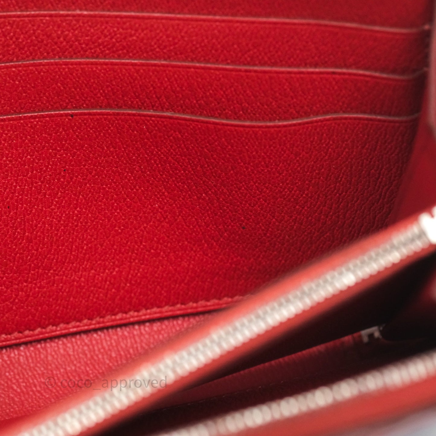 Hermès Azap Wallet Red Alligator Palladium Hardware