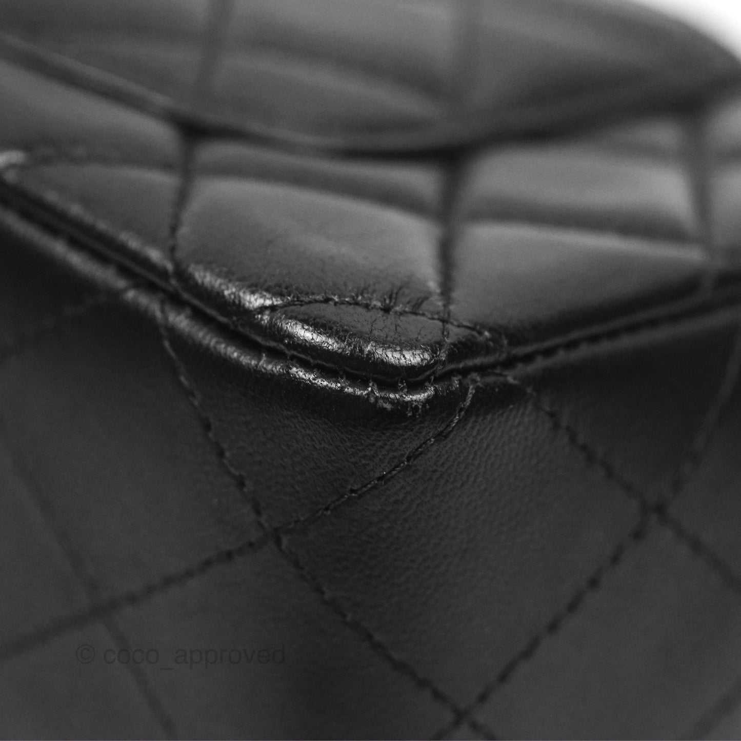 Chanel Quilted Mini Rectangular Flap Black Lambskin Gold Hardware