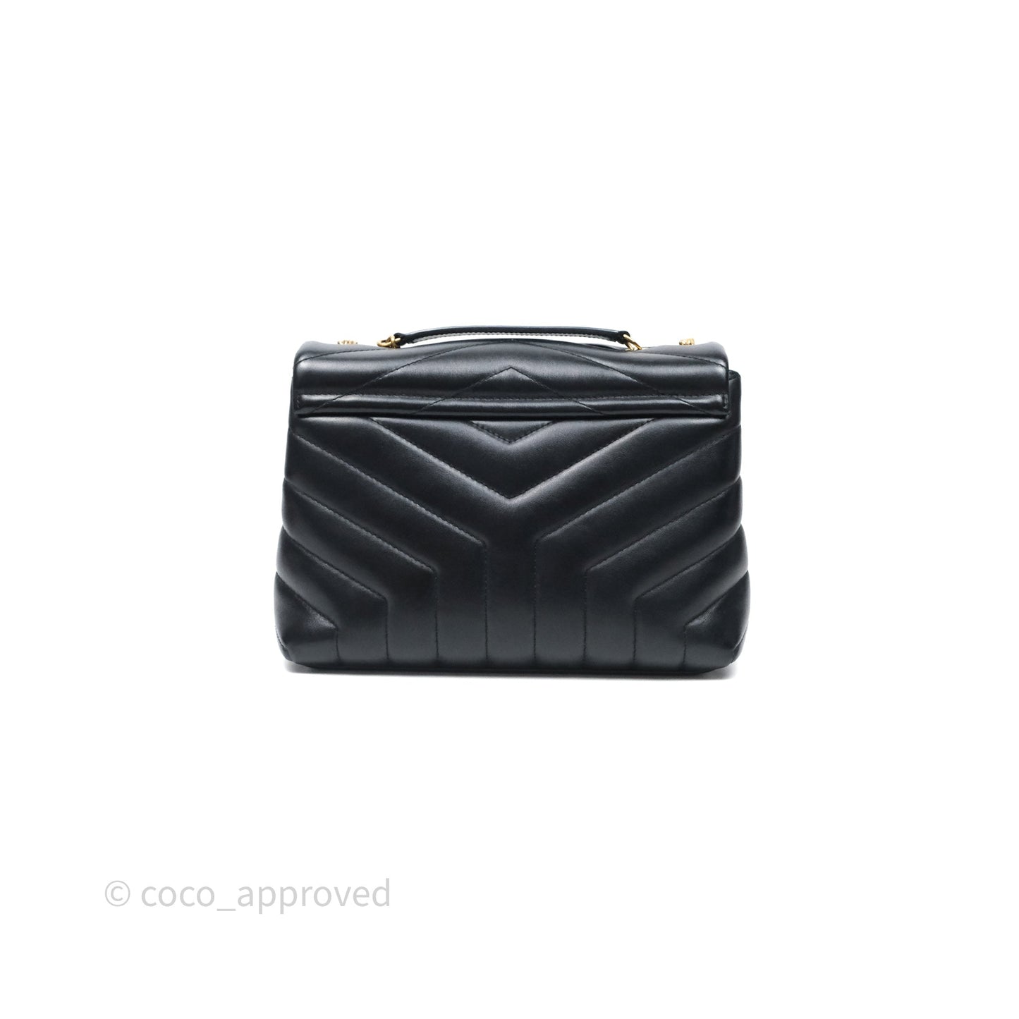 Saint Laurent Loulou Small Flap Bag Black Gold Hardware