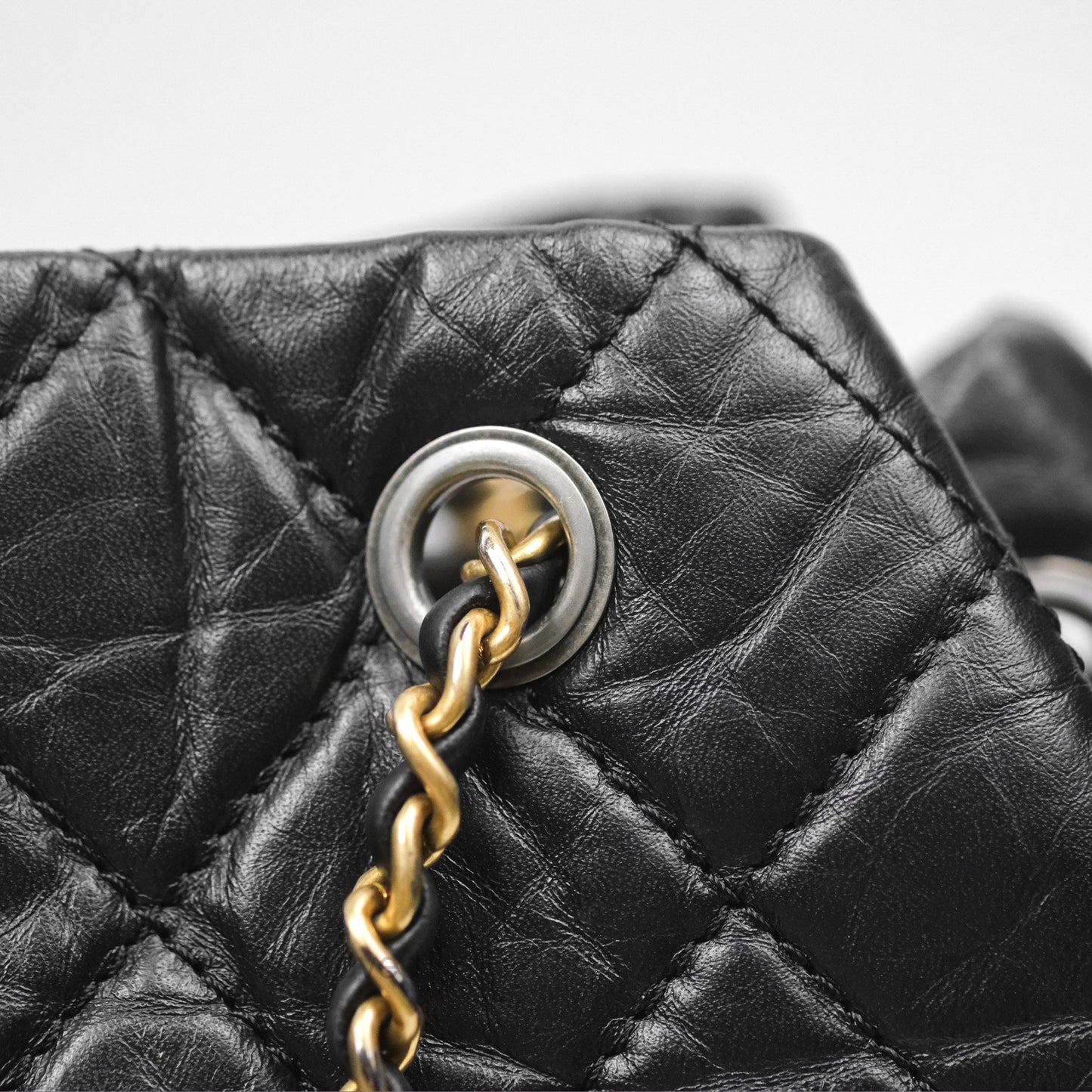 Chanel Small Gabrielle Backpack Black Aged Calfskin