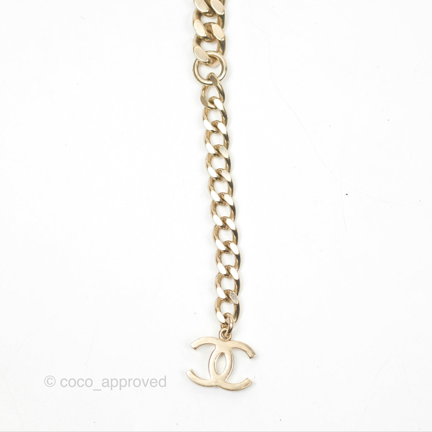 Chanel CC Woven Chain Belt Gold Hardware 17P