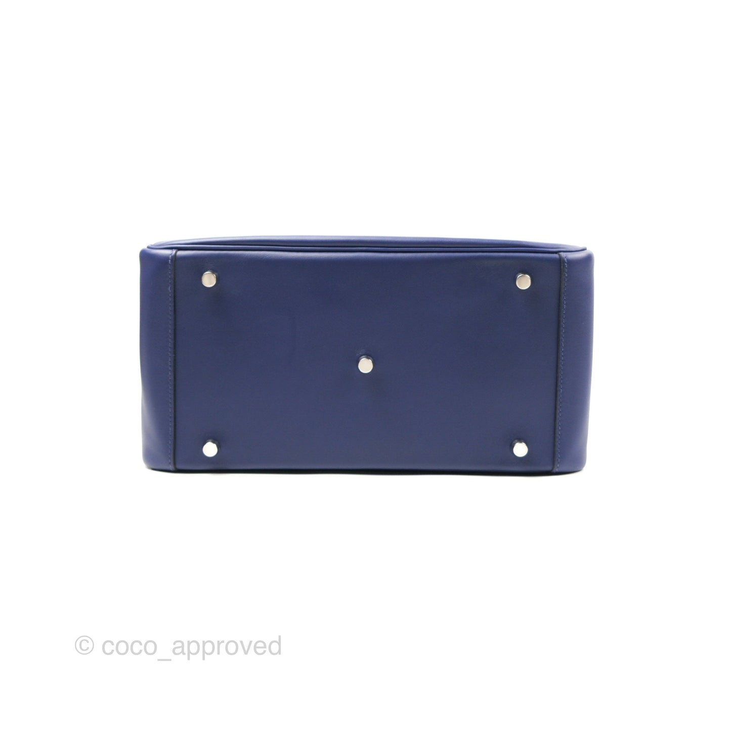 Hermès Lindy Tressage De Cuir 30 Bleu Encre/Brique/Black Swift Palladium Hardware