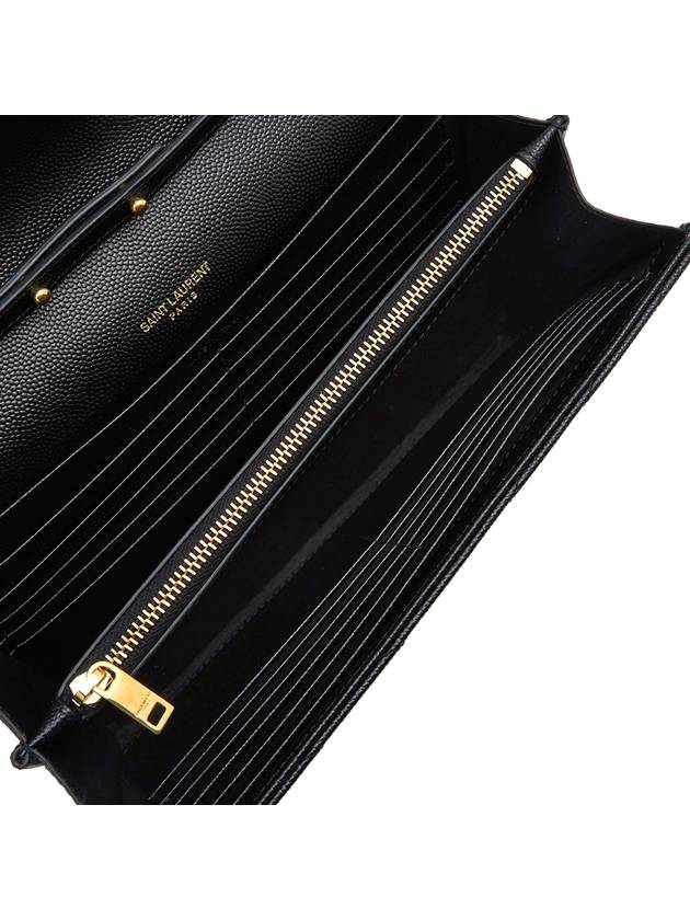 Luxury Saint Laurent Monogram Matelasse Chain Shoulder Bag Black