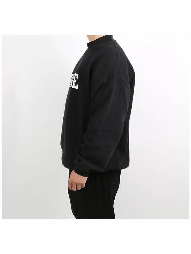 Luxury Balenciaga WoMen's Free Embroidery Distressed Sweatshirt Black