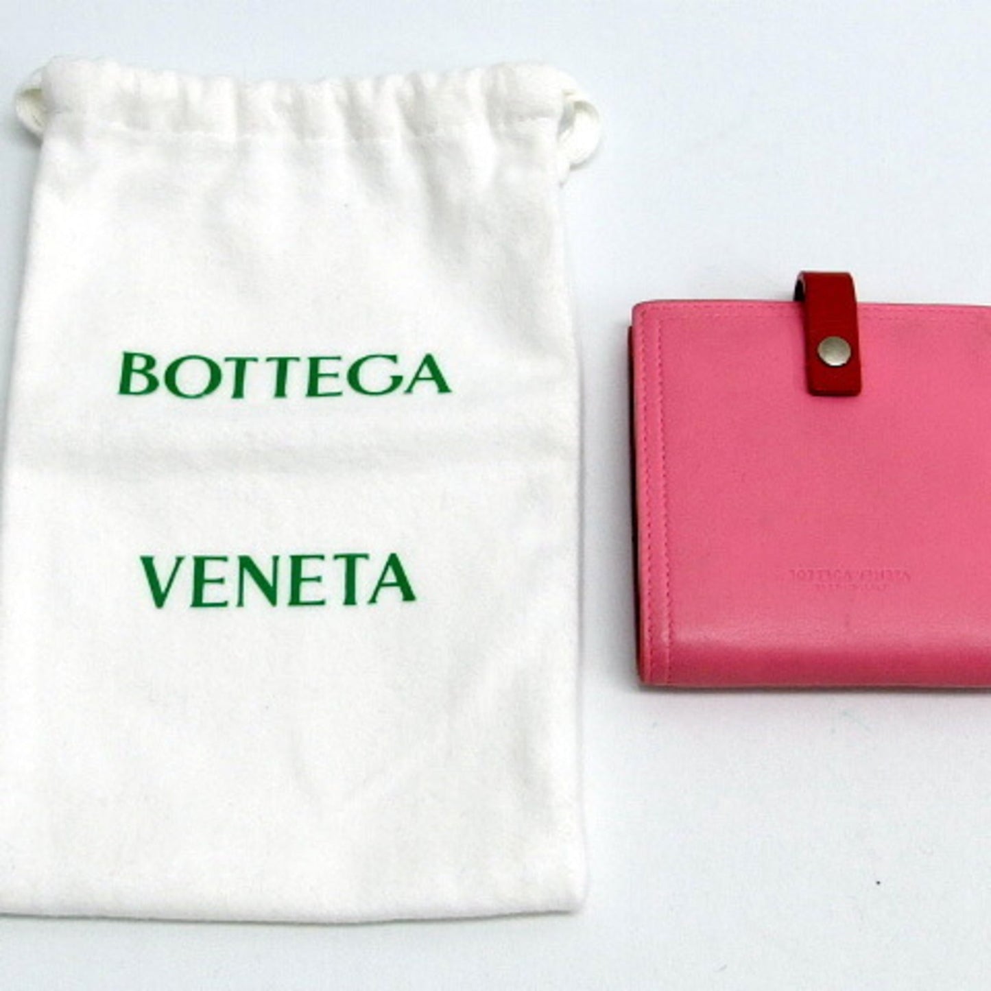Luxury Bottega Veneta pink  Color Leather Wallet (Bi-Fold) ()