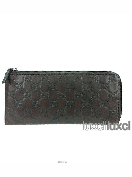 Luxury Gucci Trending 2025 GG Cima Around Zipper Women s Long Wallet 245003