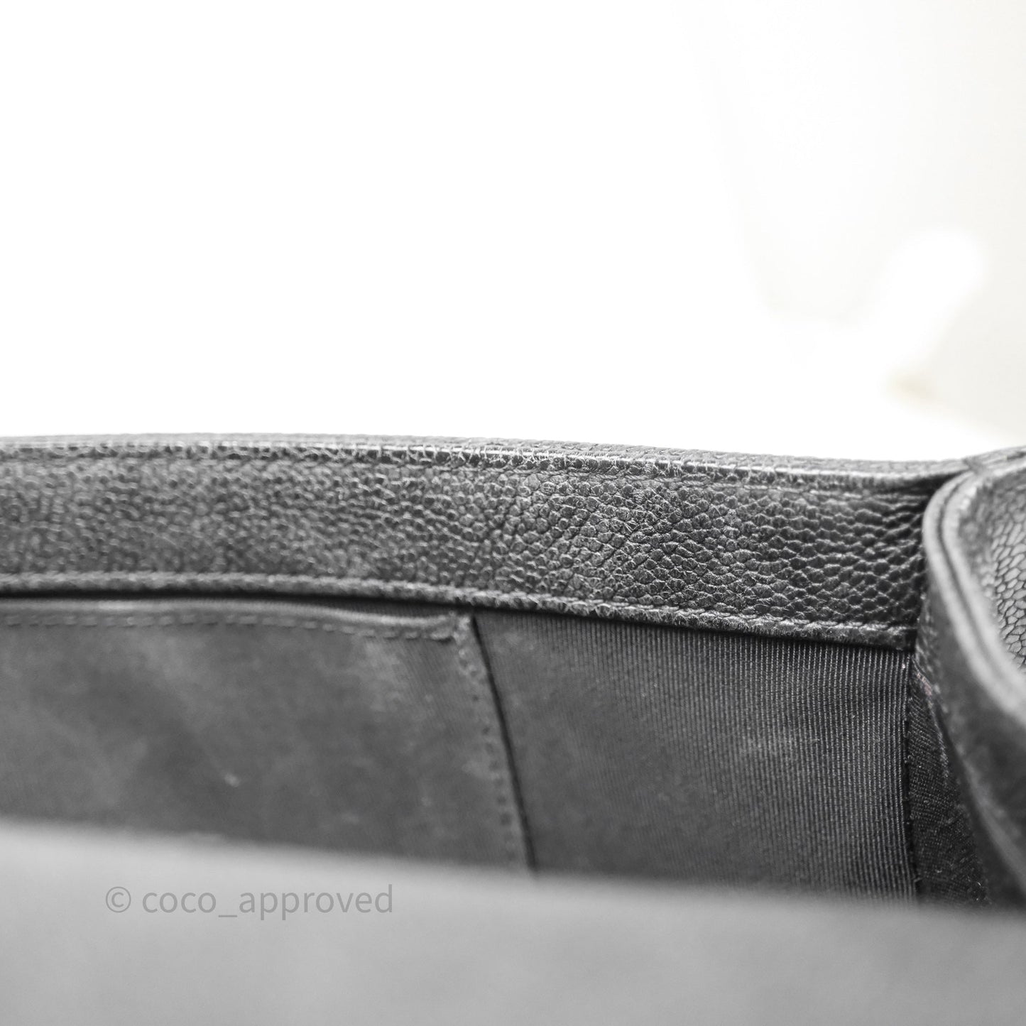 Chanel Quilted New Medium Boy Black Caviar Ruthenium Hardware