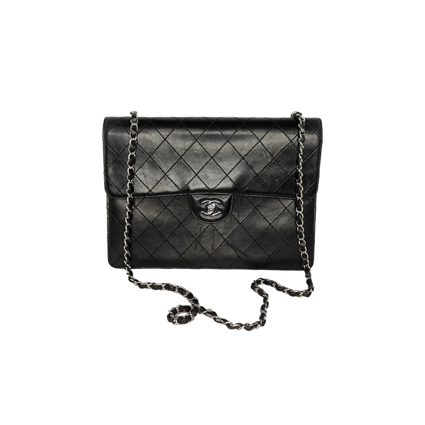 Luxury Chanel bag Vintage Square Classic Single Flap Bag Lambskin