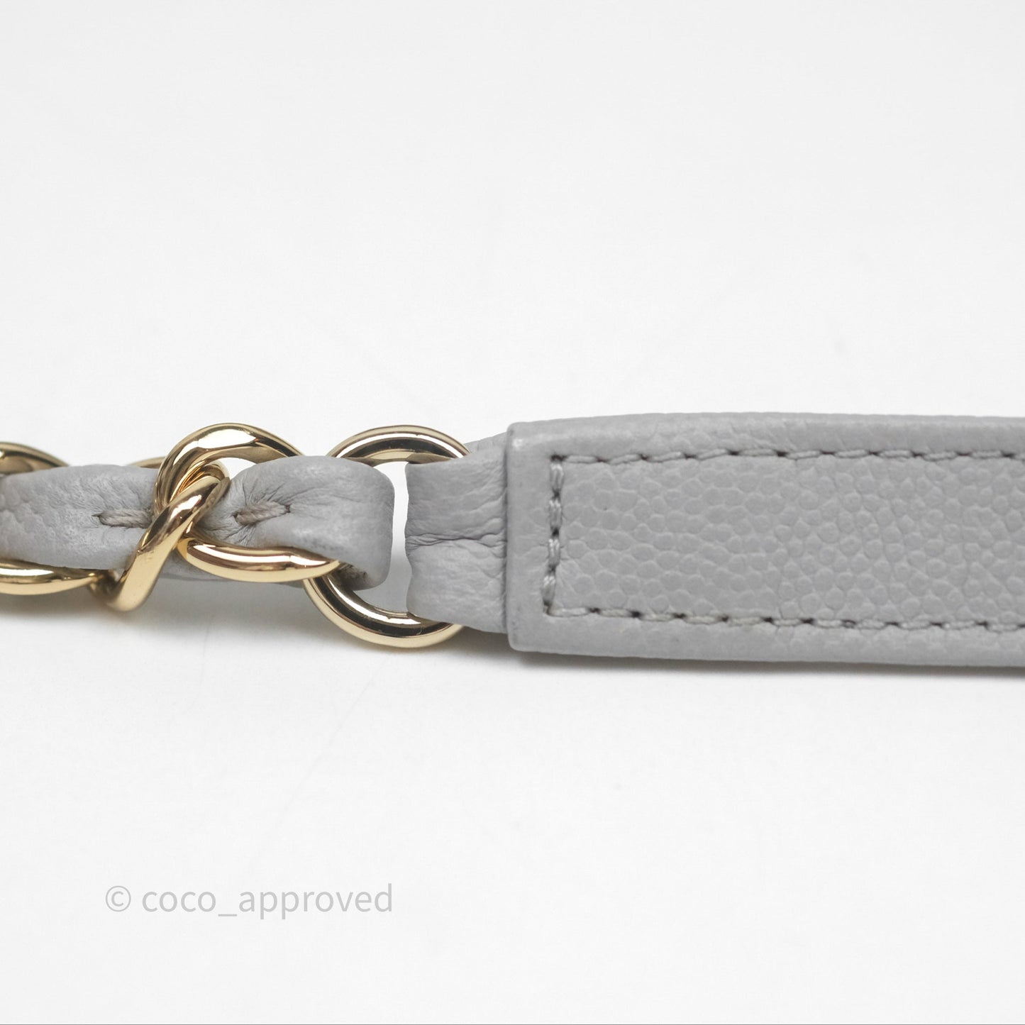 Chanel Quilted Medium Business Affinity Flap Grey Caviar Gold Hardware