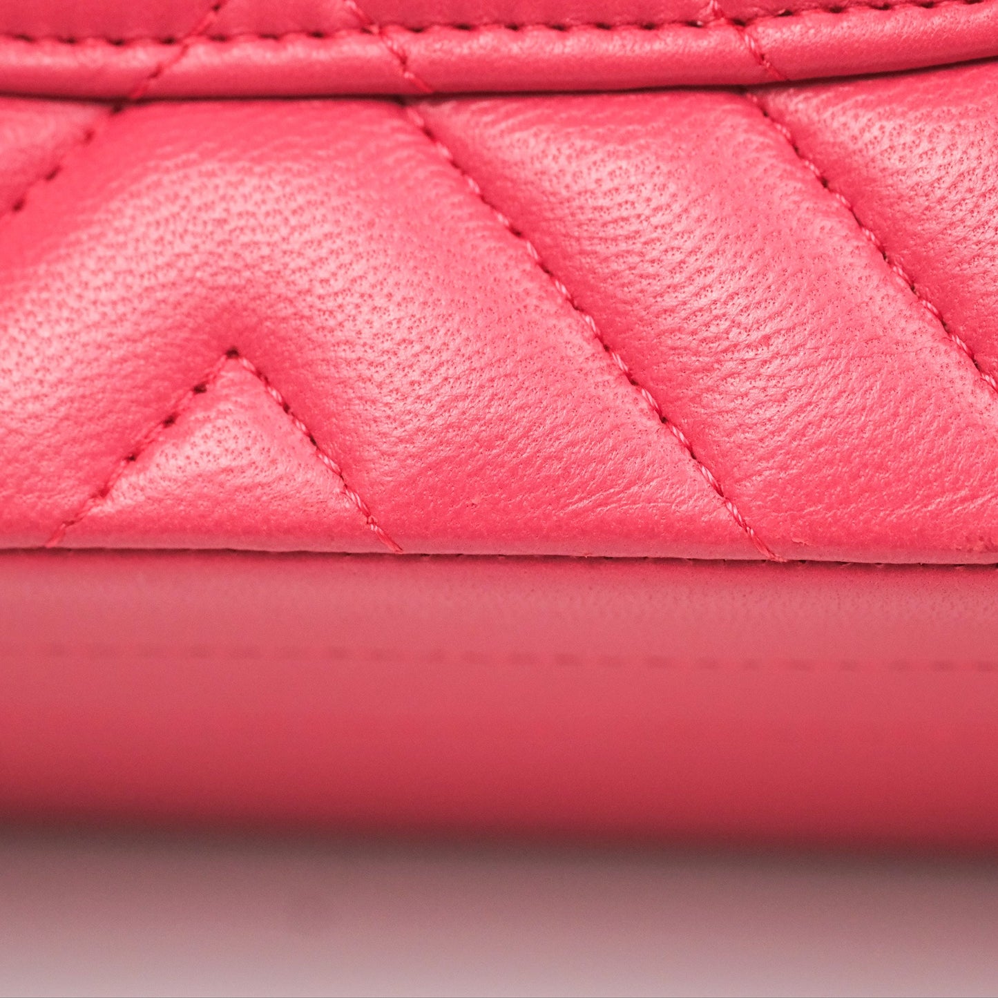 Chanel Medium Classic Flap Chevron Pink Lambskin Gold Hardware
