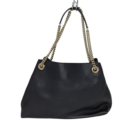 Luxury Gucci Pebbled Calfskin Soho Chain Tote