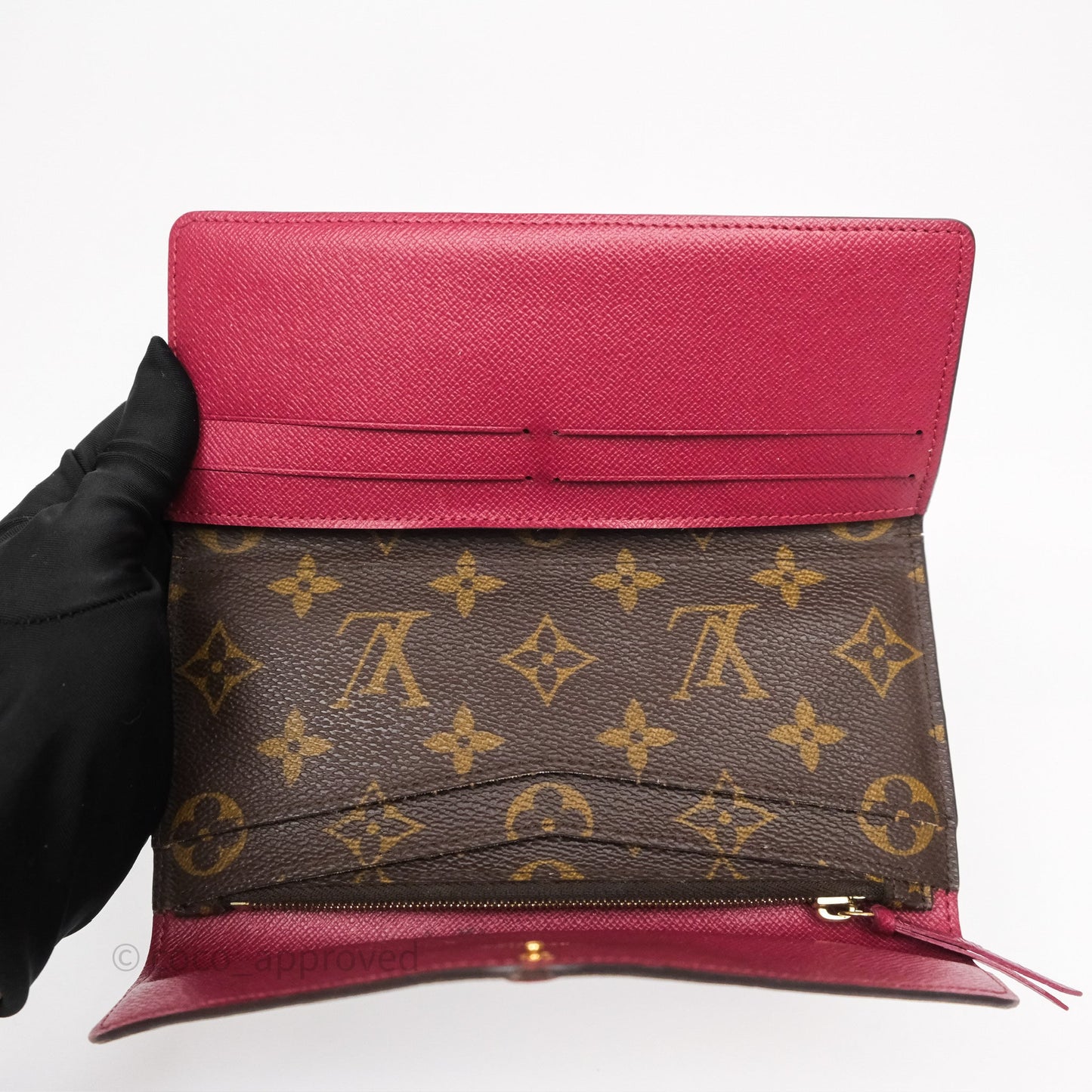 Louis Vuitton Josephine Wallet Monogram Canvas Fuchsia