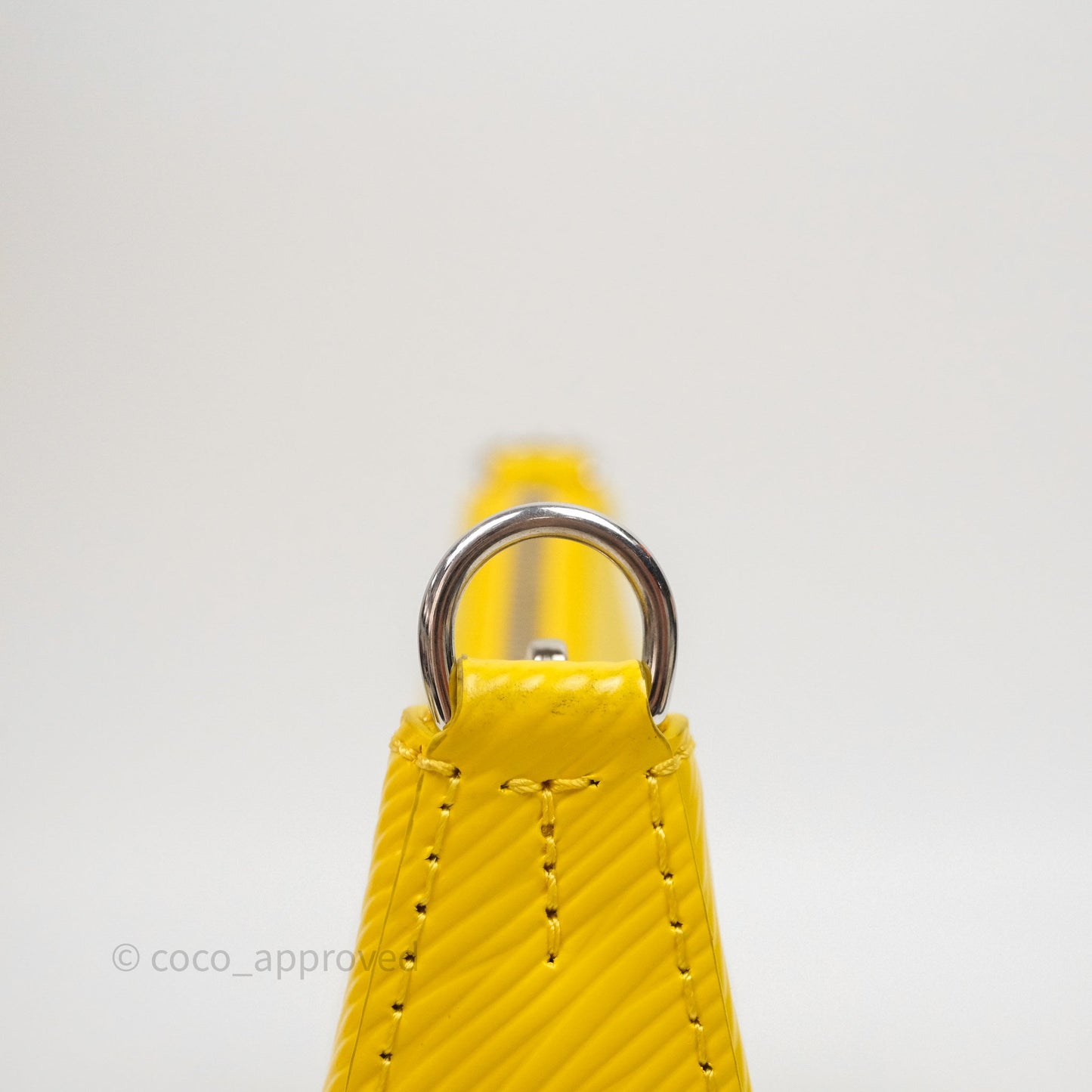 Louis Vuitton x Yayoi Kusama Epi Marellini Bag Infinity Dots Yellow Silver Hardware