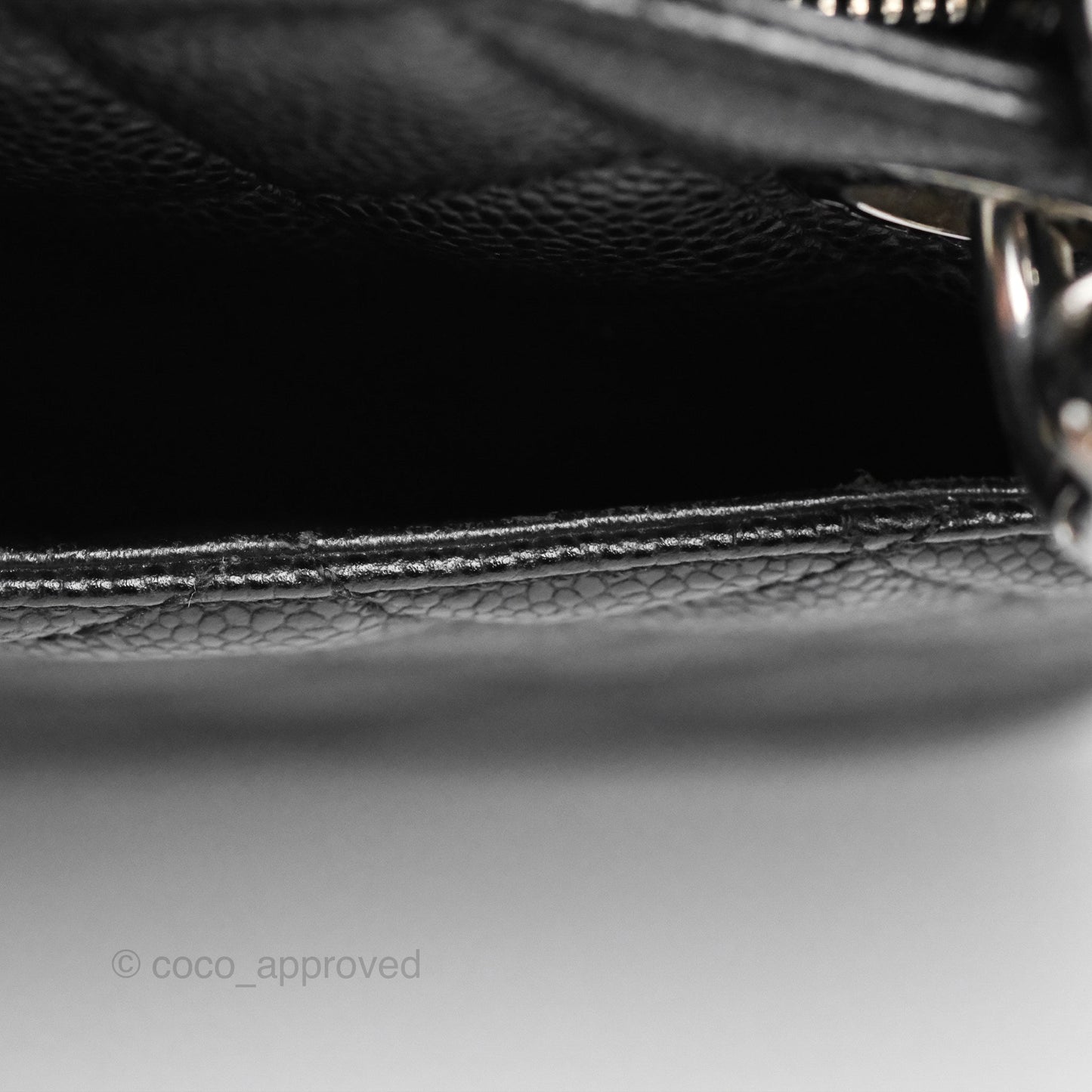 Chanel GST Black Caviar Silver Hardware