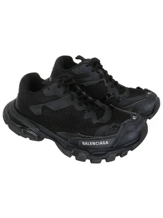 Luxury Balenciaga Track 3 Low-Top Sneakers Black
