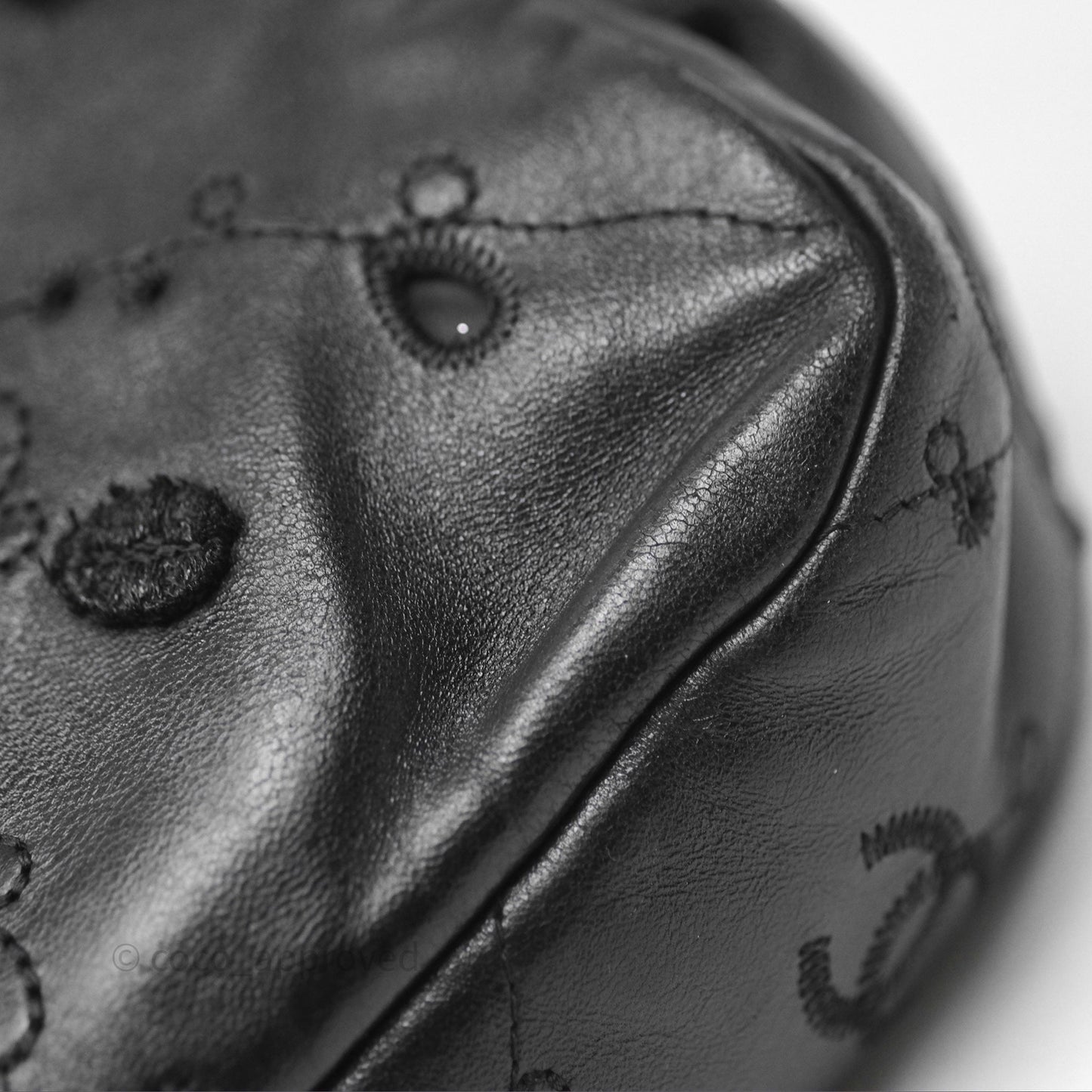 Chanel Embroidered Butterfly Flap Black Lambskin Ruthenium Hardware