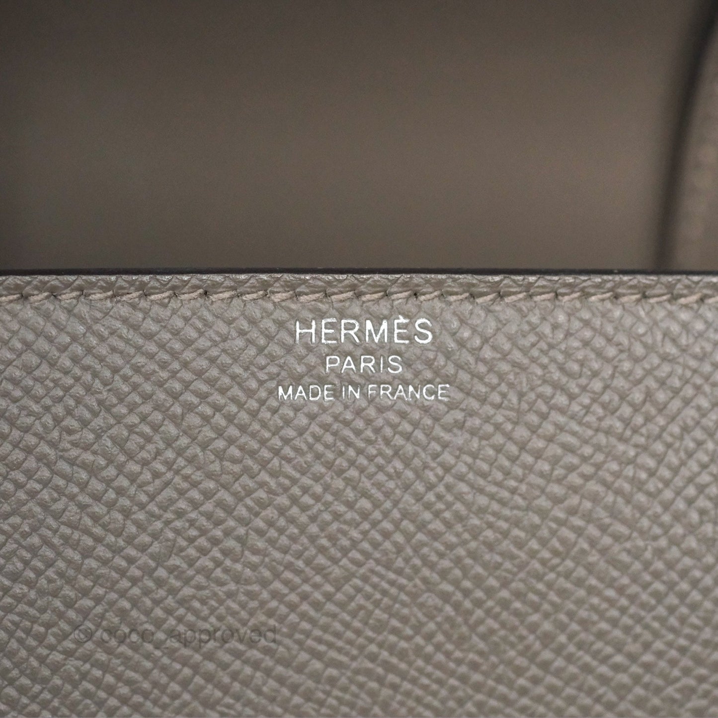 Hermès Della Cavalleria Mini Bag Gris Meyer 0L Epsom Palladium Hardware