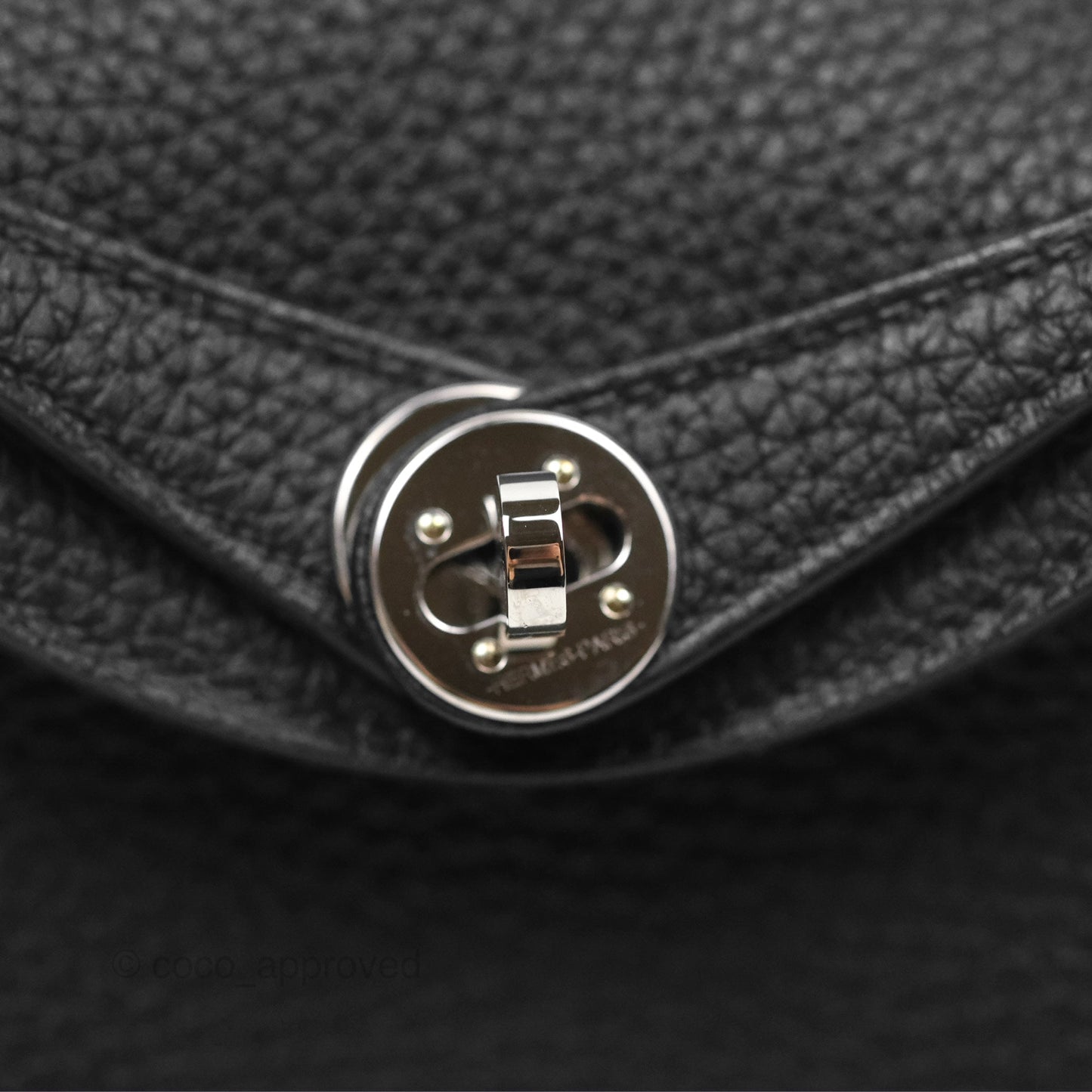 Hermès Mini Lindy 20 Noir 89 Clemence Palladium Hardware