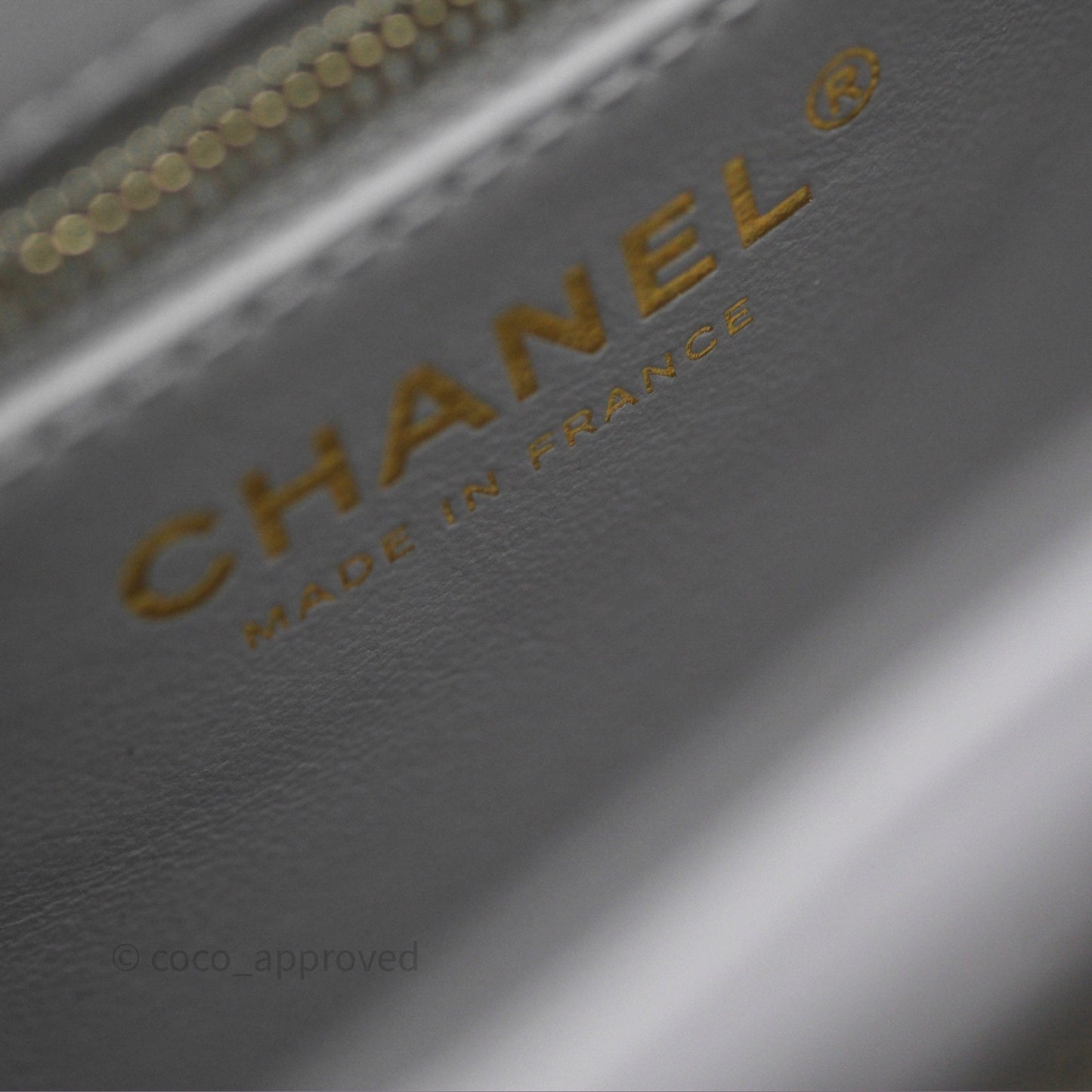 Chanel Quilted Medium Business Affinity Flap Light Grey Caviar Gold Hardware