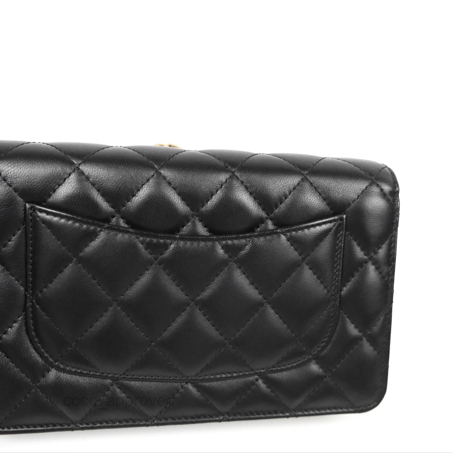 Chanel Quilted Classic WOC Black Lambskin Gold Hardware