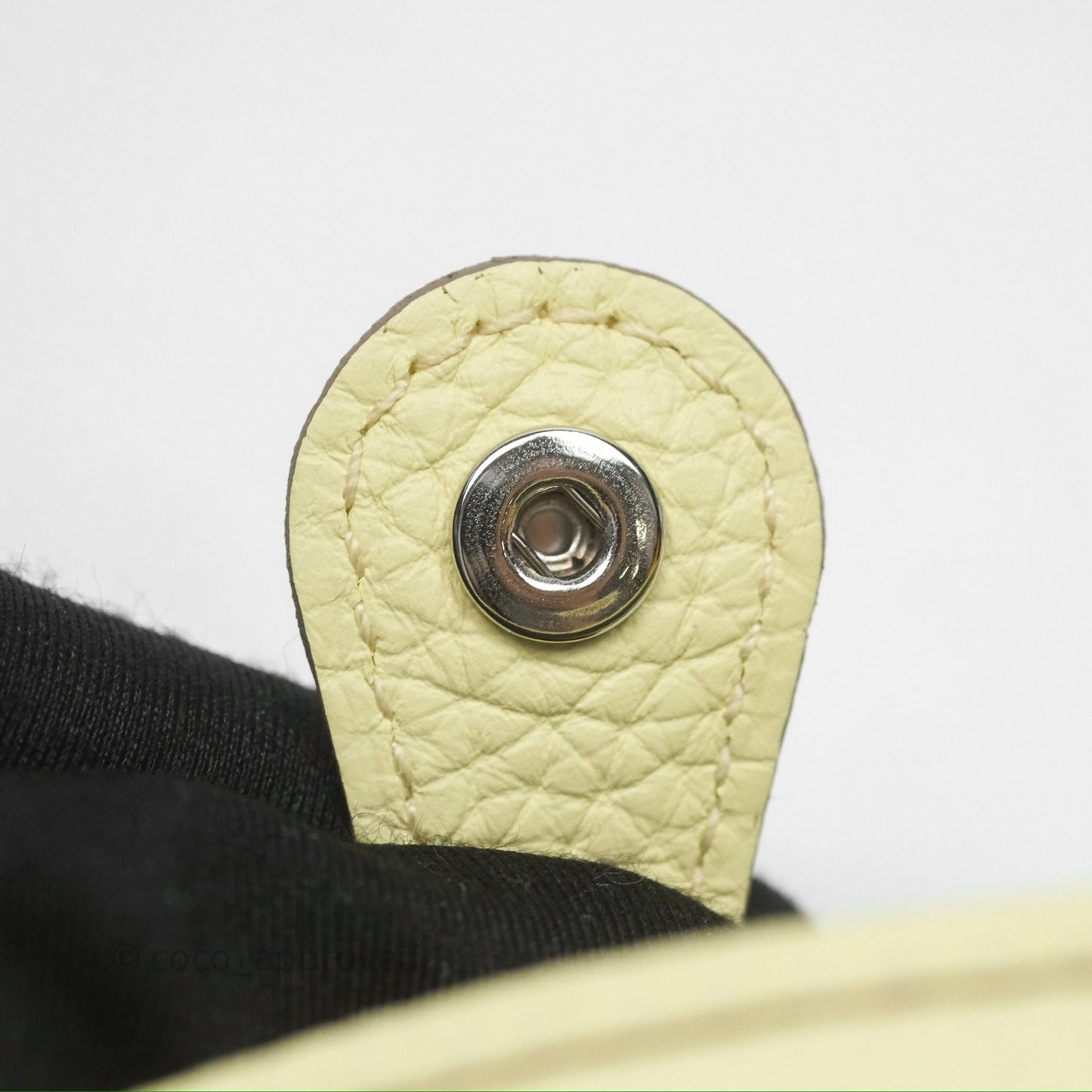 Hermès Mini Evelyne 16 Jaune Milton I8 Clemence Palladium Hardware