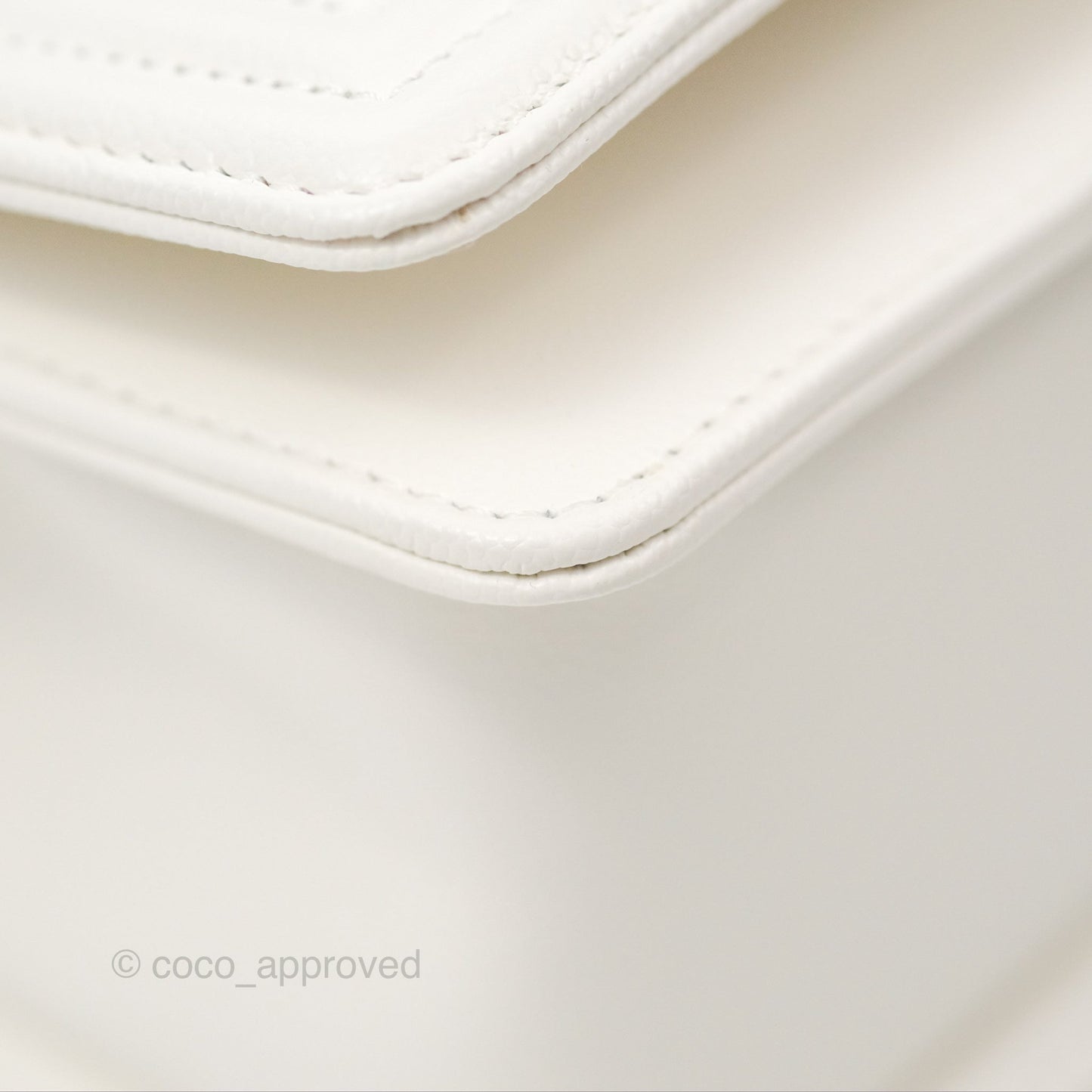 Chanel Medium Boy Quilted White Caviar Gold Hardware