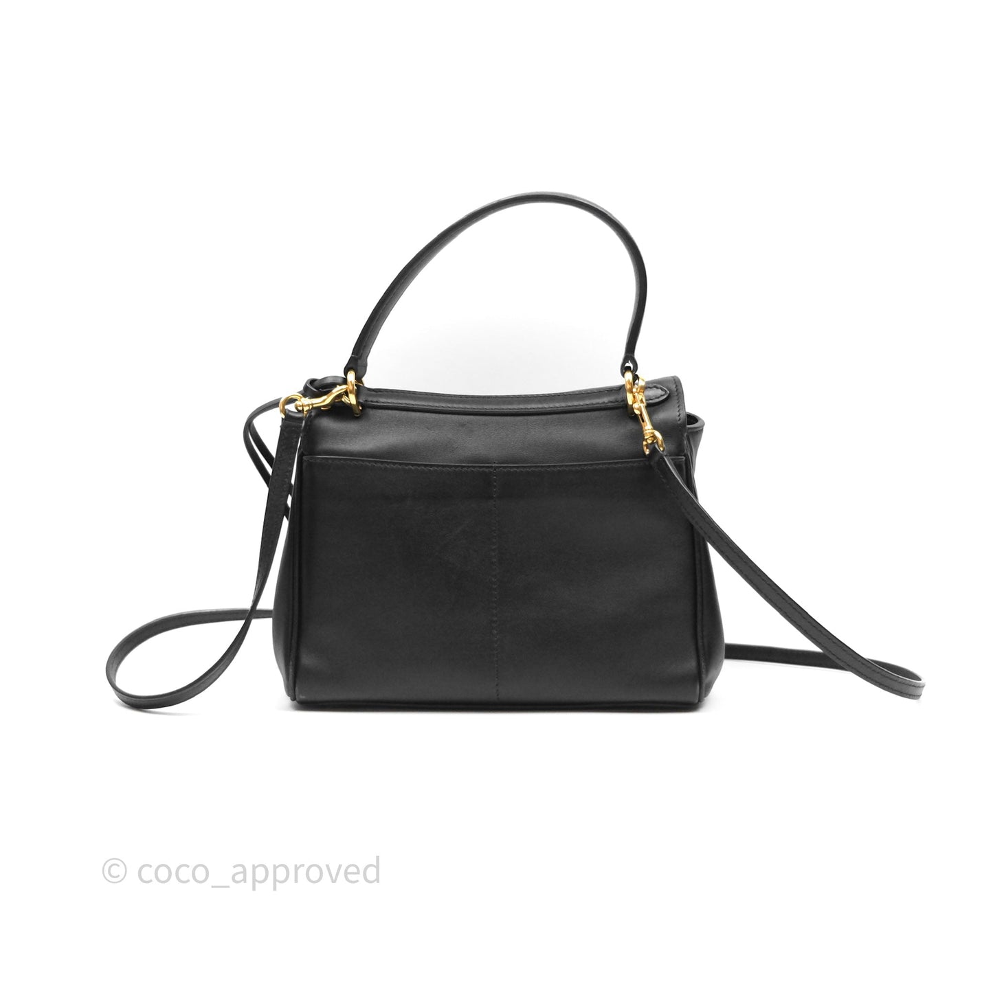 Balenciaga Rodeo Mini in Black Smooth Calfskin Gold Hardware