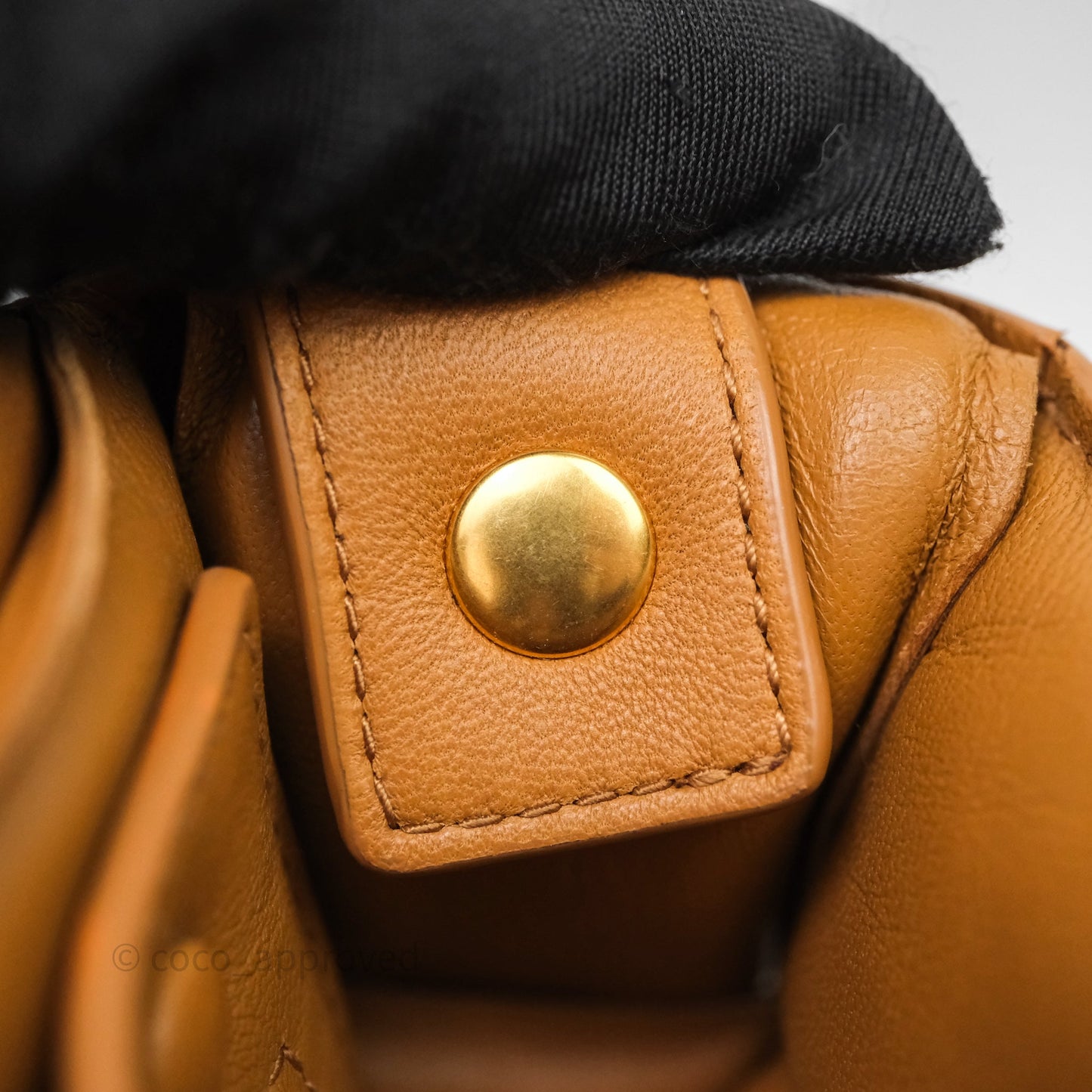 Bottega Veneta Padded Cassette Camel Lambskin