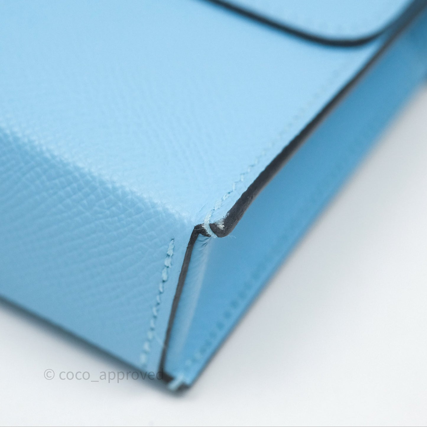Hermès Hermesnap Wallet Epsom Celeste 7N Palladium Hardware
