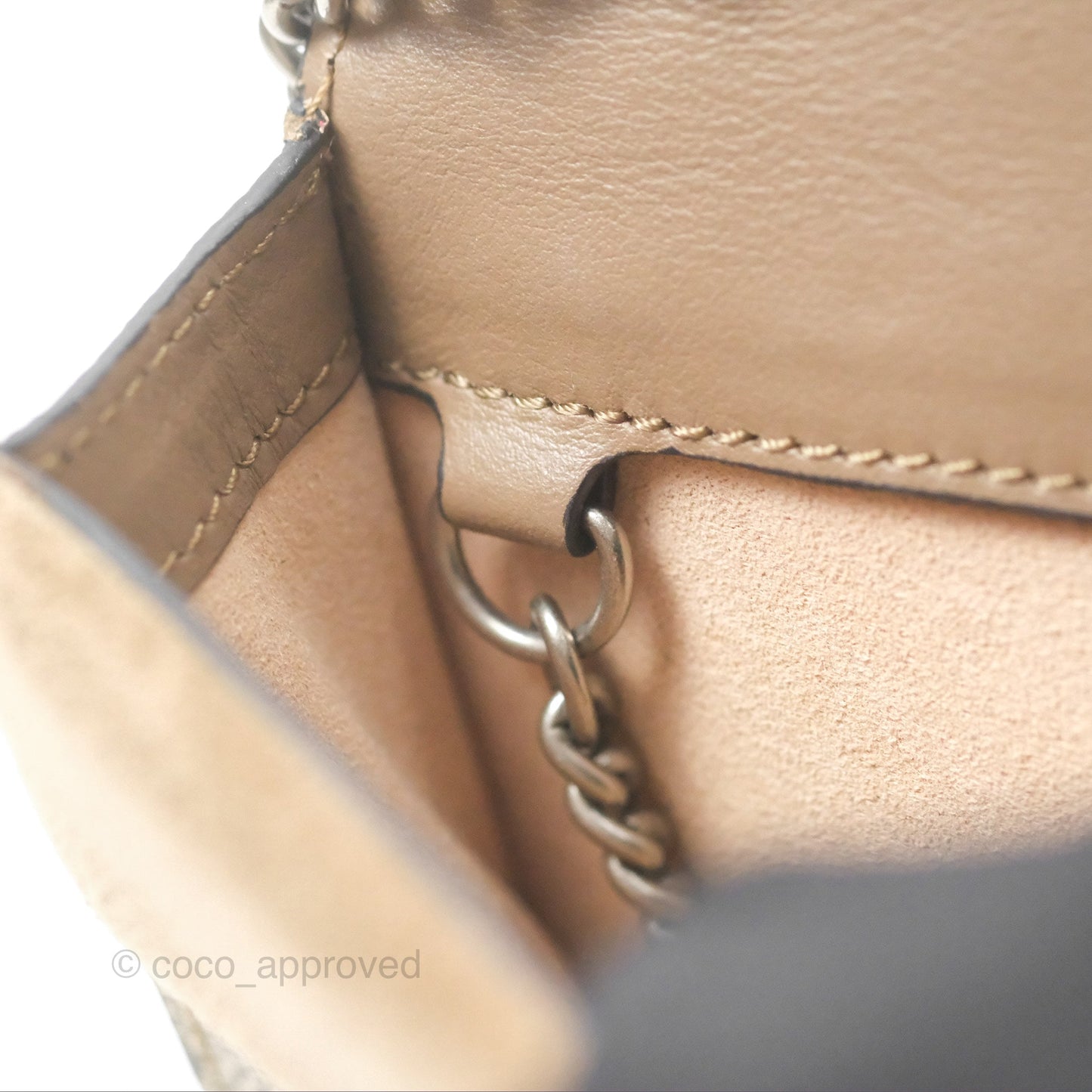 Gucci Dionysus GG Supreme Super Mini Crossbody Bag Ruthenium Hardware