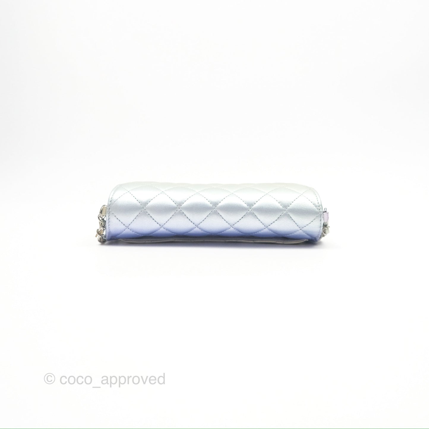 Chanel Quilted Case on Chain Iridescent Rainbow Calfskin