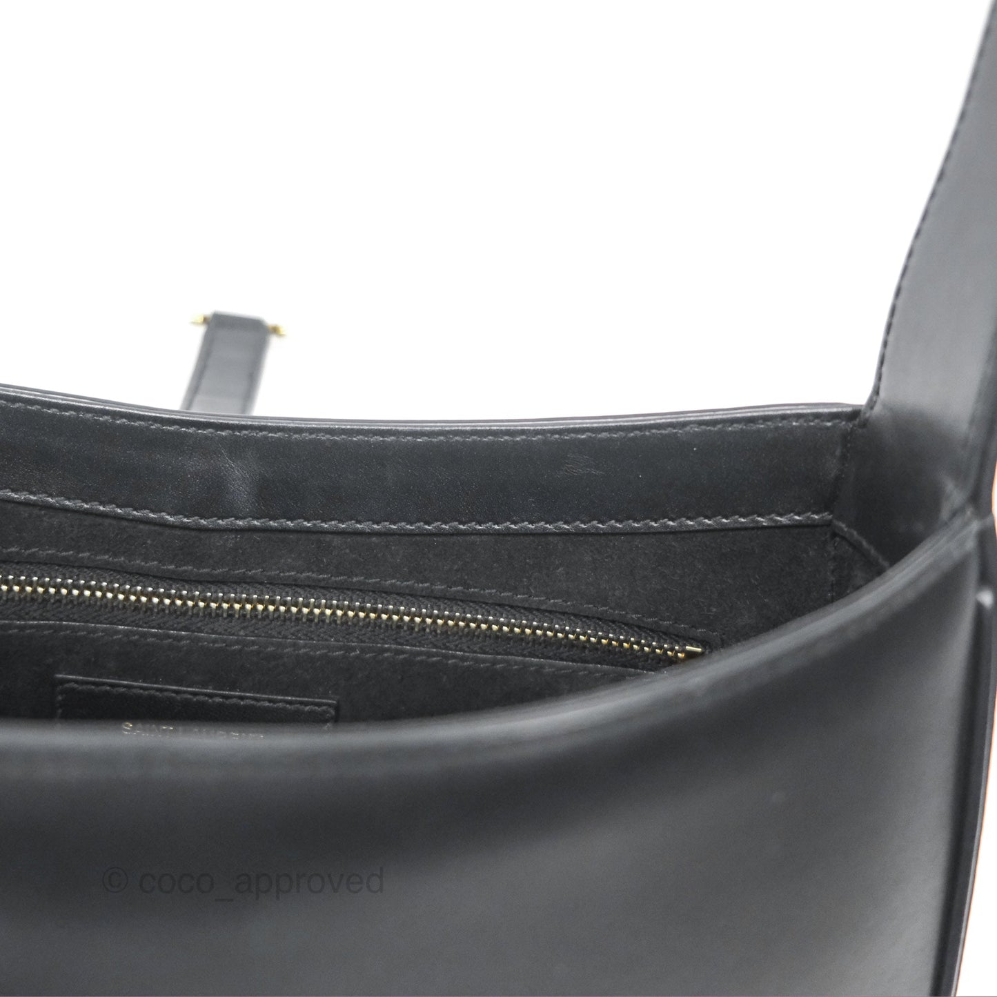Saint Laurent ‘Le 5 a 7’ Hobo Bag Black Smooth Calfskin