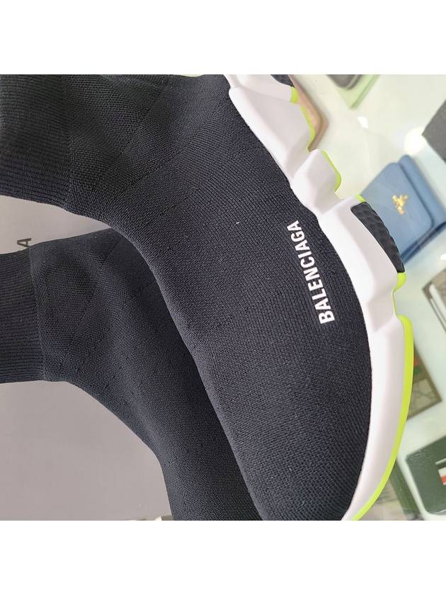 Luxury Balenciaga Speed Runner High Top Sneakers Black Yellow