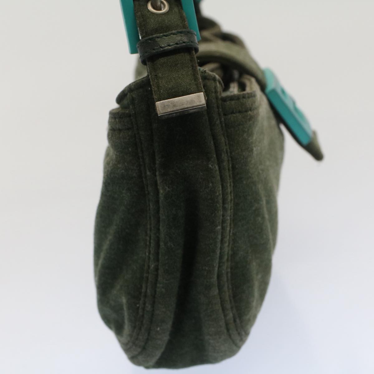 Luxury FendiMamma Baguette Shoulder Bag Nylon Green52438