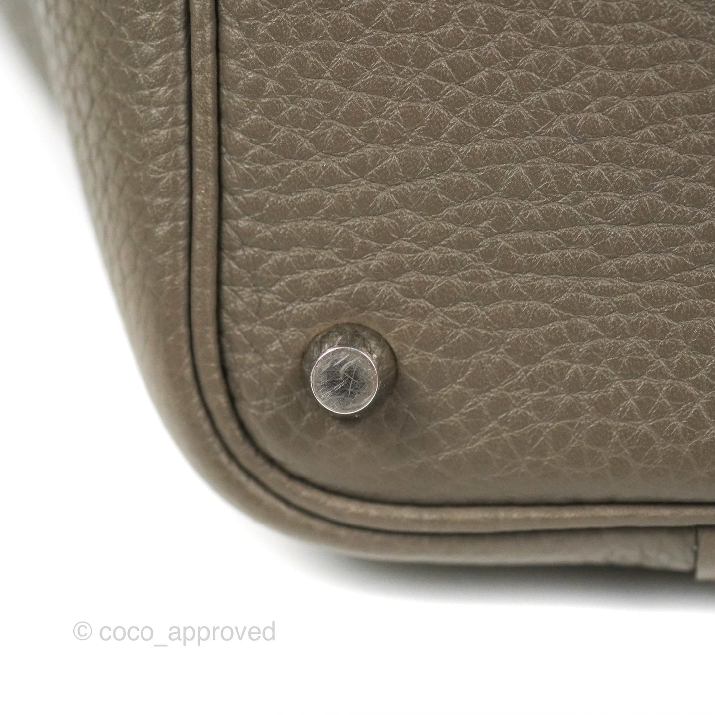 Hermès Picotin Lock 18 Etain Taurillon Clemence Palladium Hardware