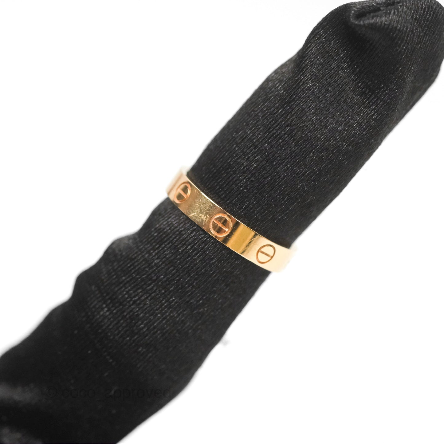 Cartier Love Band & Small Juste Un Clou Ring Set Rose Gold
