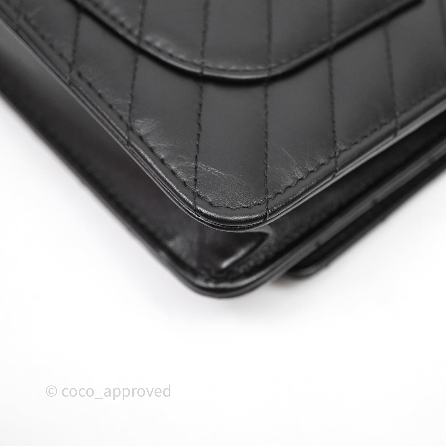 Chanel WOC Chevron Reissue So Black Calfskin