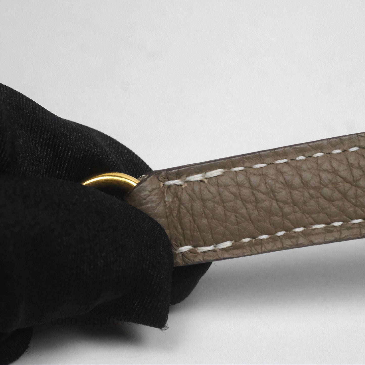 Hermès Retourne Kelly 25 Etoupe 18 Togo Gold Hardware